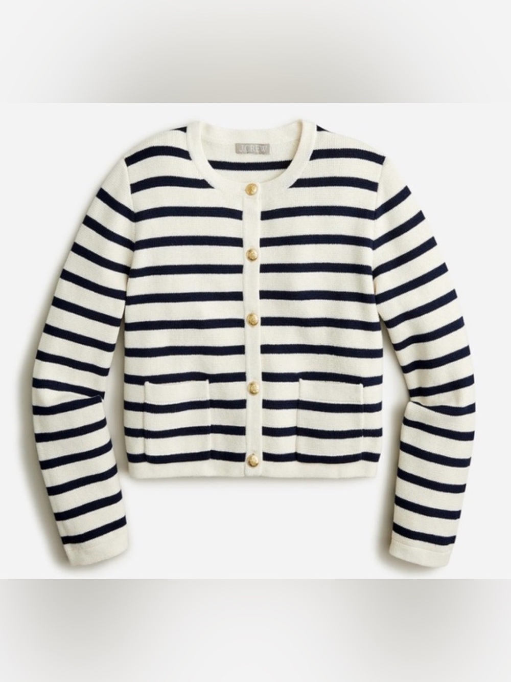 J. Crew Emilie Lady Sweater Jacket in Stripe